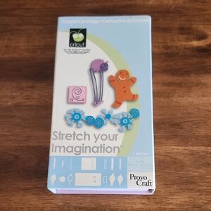Cricut Stretch Your Imagination Cartridge - Blue and Orange